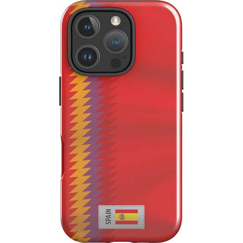 Spain Soccer Flag iPhone 16 Pro Max Impact Case